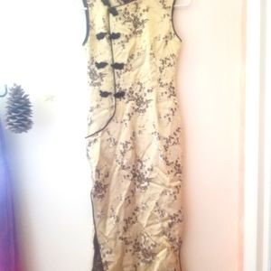 Gold Asian Style Goddess Dress